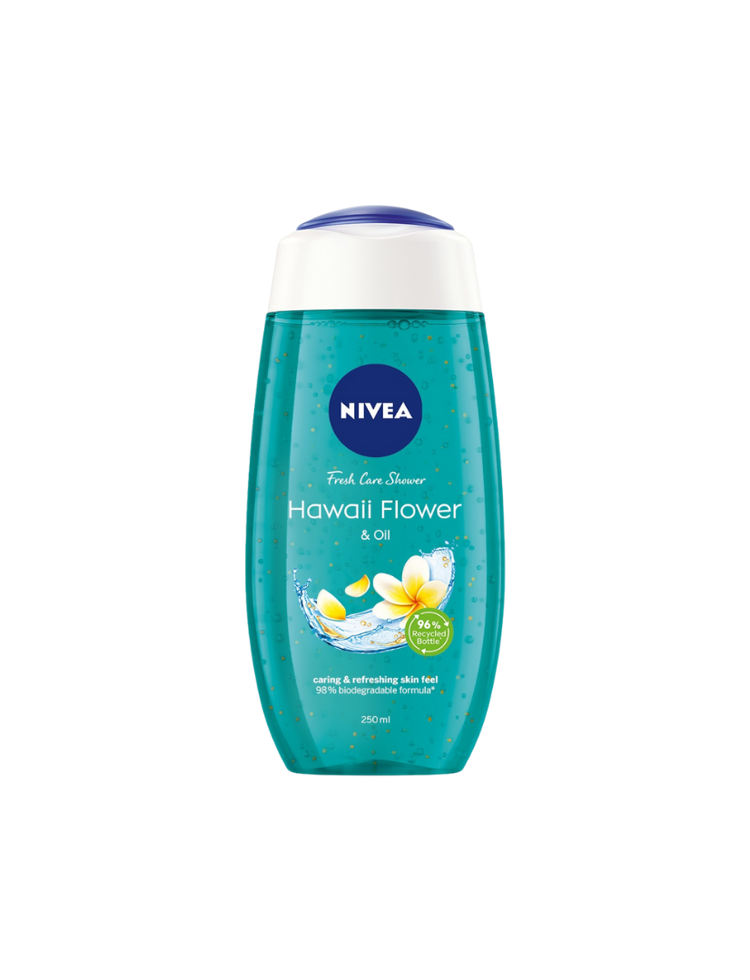 NIVEA Shower Hawaii Flower and Oil, 250 ml solariumskrem.no